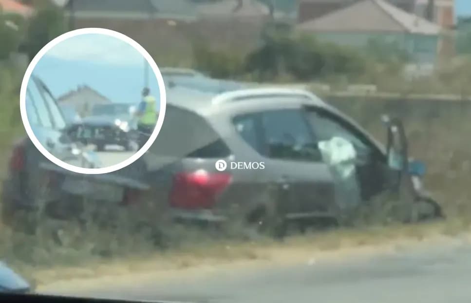 Aksident trafiku në Krushë të Madhe: Përplasen dy vetura, Policia në vendngjarje