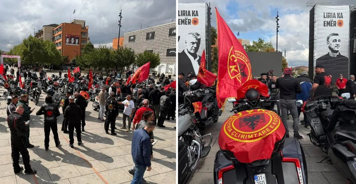 Arrijnë në kryeqytet motoristët e Veteranëve të UÇK-së dhe Unionit Shqiptar