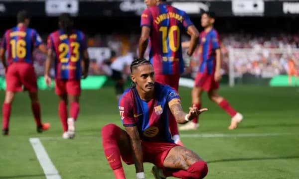 Raphinha e barazon rekordin e Messit, me golin ndaj Valencias