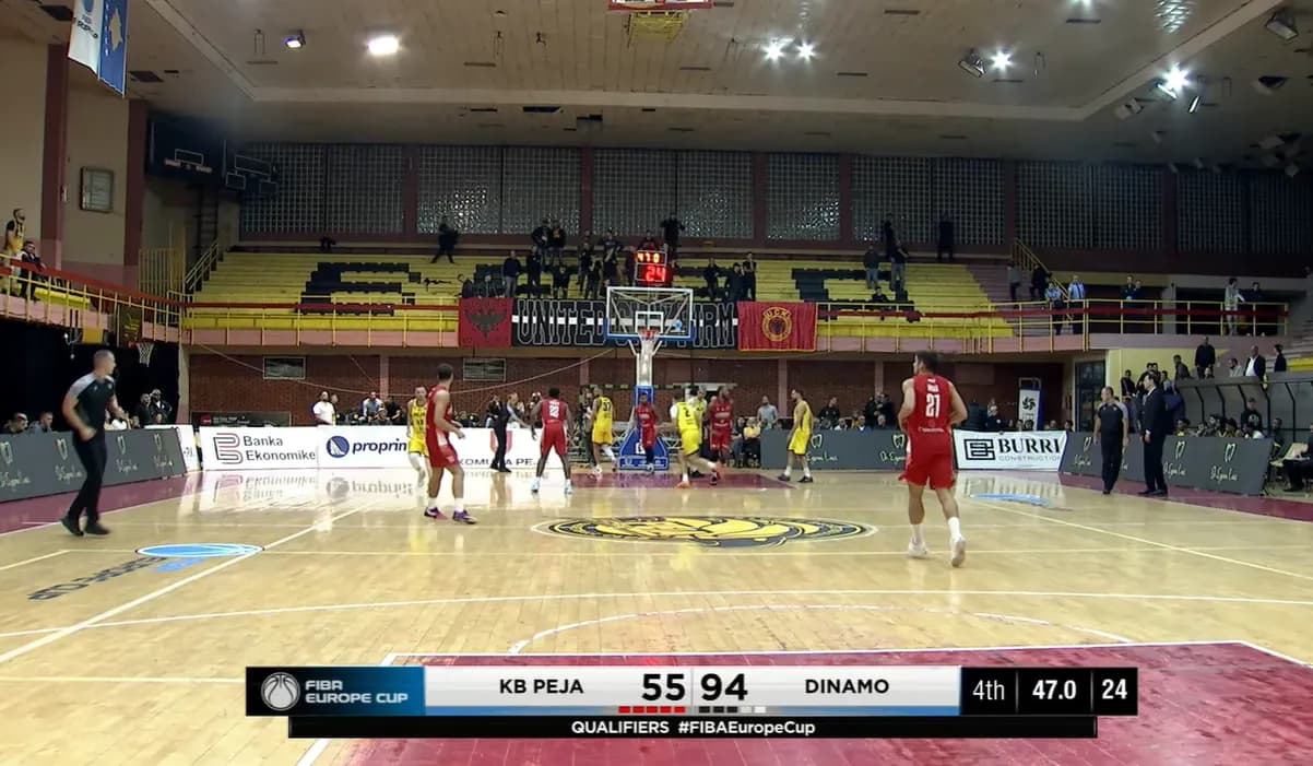 KB Peja “shkatërrohet” nga skuadra rumune në FIBA Europe Cup