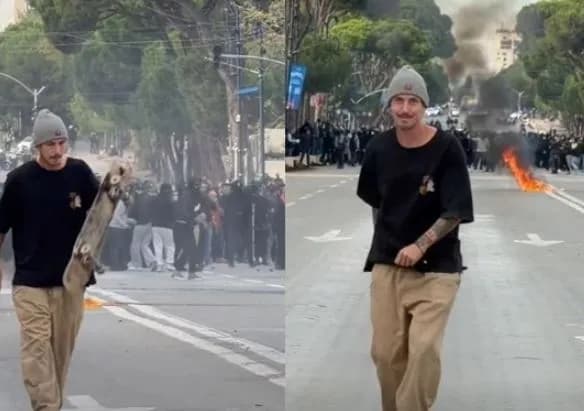 Me skateboard në mesin e protestave, kanadezi: Më falni nëse ofendova, s’jam ekspert i situatës – kështu i dokumentoj gjërat