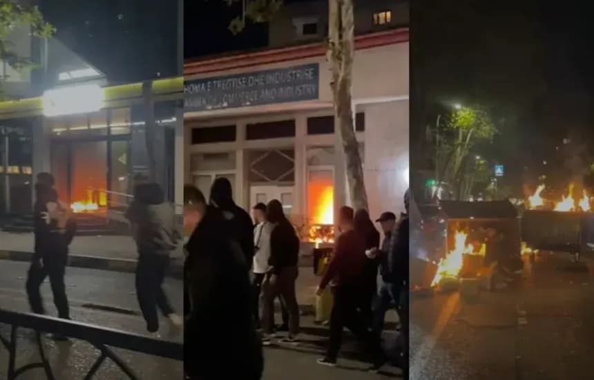 Dy protestues e tre policë po trajtohen në spital pas lëndimeve në protestën e sotme