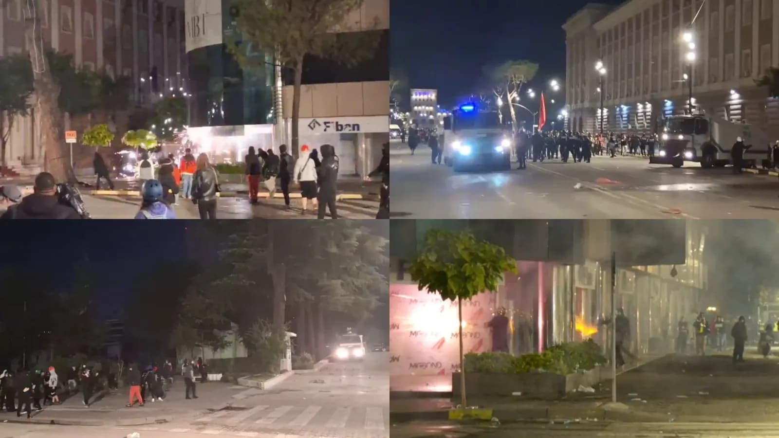 Dita e 13-të e protestës, goditet me gurë godina e Kryeministrisë dhe e Kryesisë së Kuvendit, sulmohet banka në bulevard. Policia ndërhyn me gaz dhe ujë, nisin shoqërimet