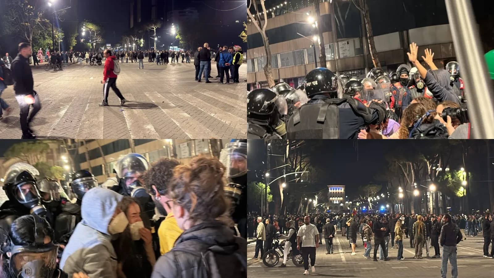 Dita e 8-të e protestës së dhunshme/ Nga ftesa e Ramës për dialog te refuzimi! Tubimi i qetë përfundon me gurë, molotovë e gaz, përplasje në disa zona të Tiranës, policia përgjigjet me gaz dhe ujë