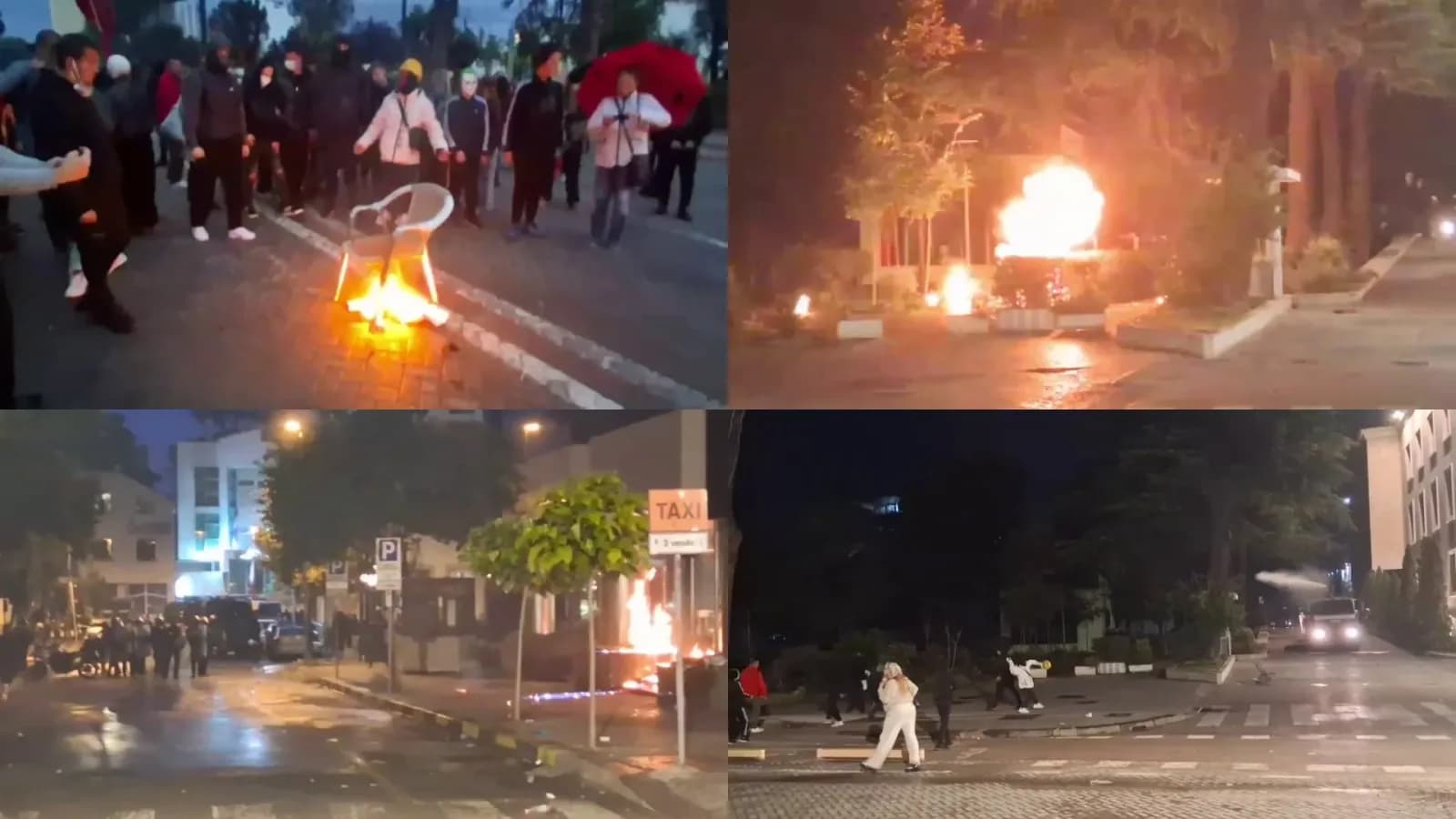 Mbyllet pa dhunë dita e 9-të e protestës/ Pak incidente përpara Kryeministrisë, studentët refuzojnë sërish dialogun