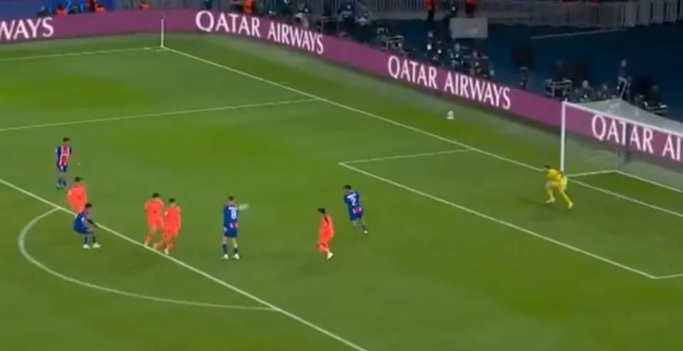 Çfarë goli nga Doue, PSG i shënon Barçës