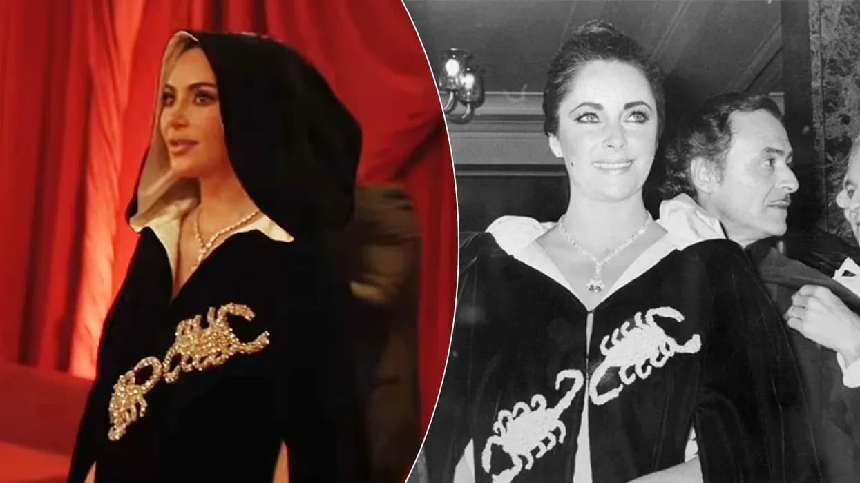 Kim Kardashian ngjall dyshime se ka blerë pelerinën ikonike të Elizabeth Taylor
