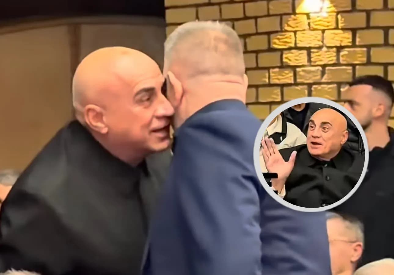 “Hajde të pyes në vesh o burrë”, pamje: Fadil Geci takohet rastësisht me Sami Lushtakun, çka i tha në vesh?