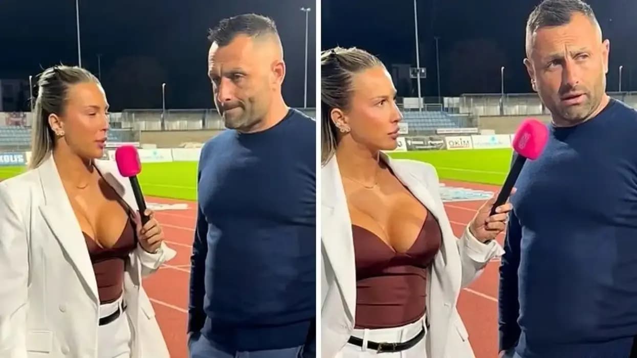 S’e shikoi asnjëherë në sy, flet prezantuesja që u bë viral pas intervistes me trajnerin çek