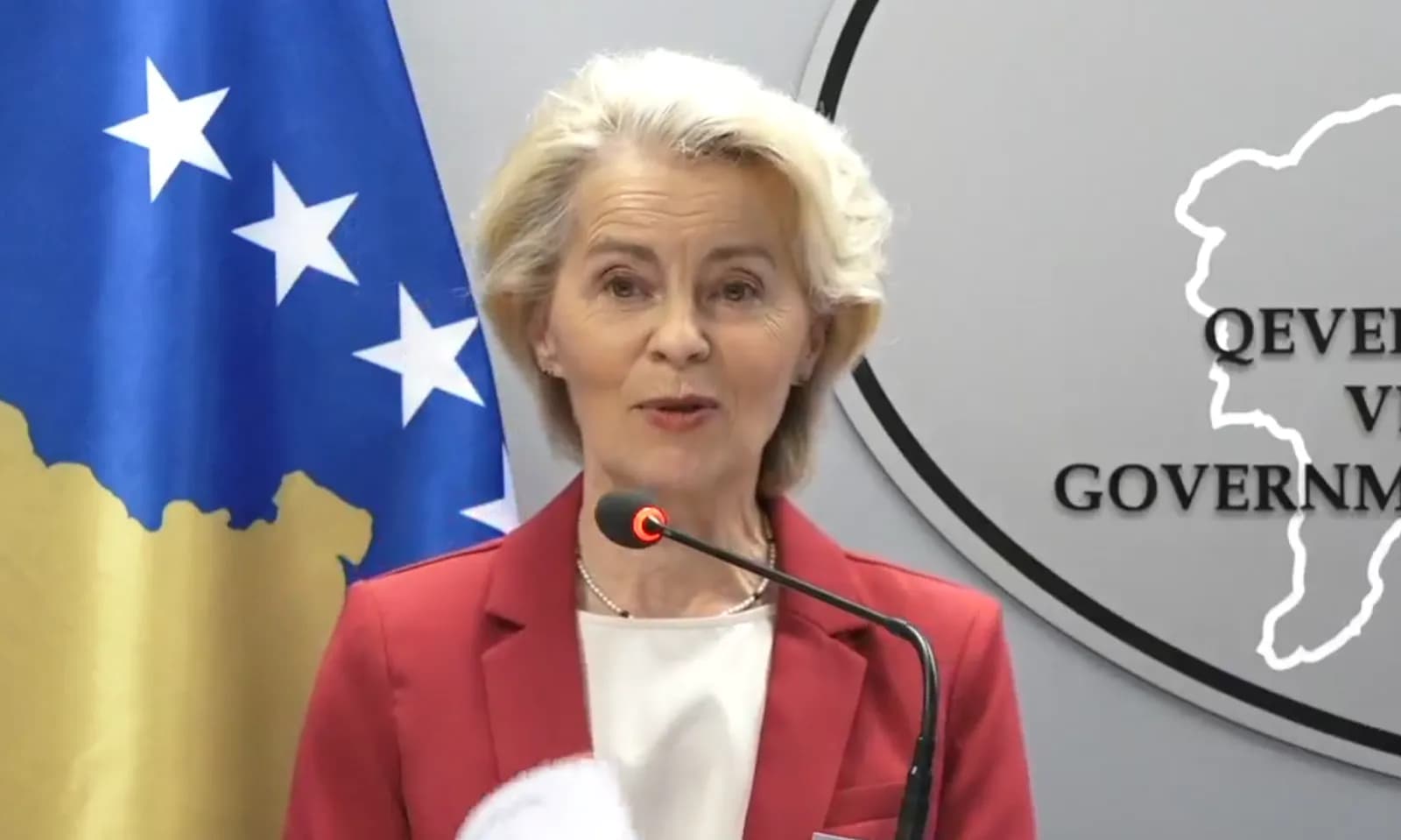 Statusi i vendit kandidat për Kosovën, von der Leyen: Na duhen institucione stabile e reforma, duhet bindur 27 anëtarët