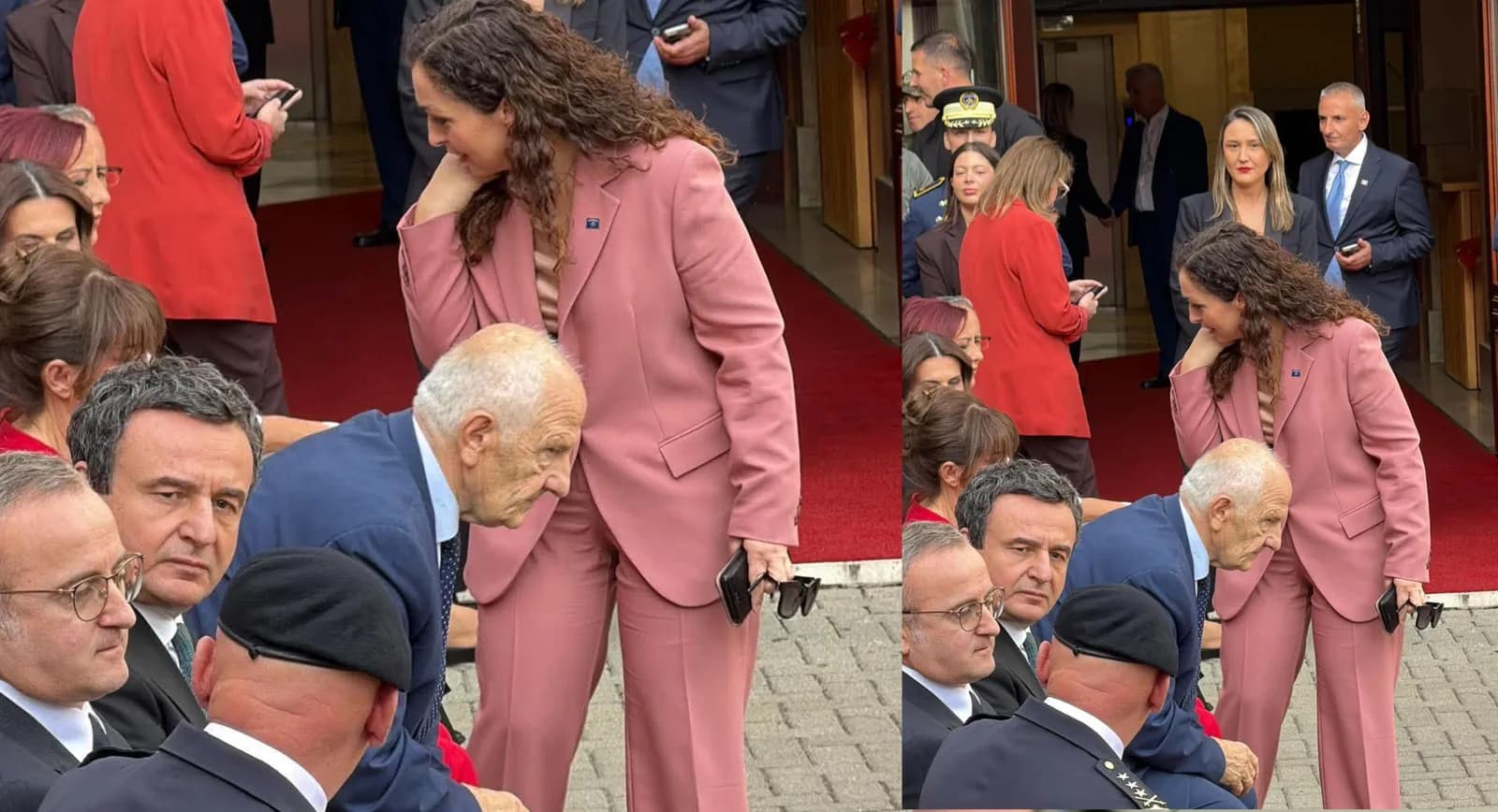 Ceremonia për shefen e re, Kurti e Osmani nuk ia zgjasin dorën njëri-tjetrit