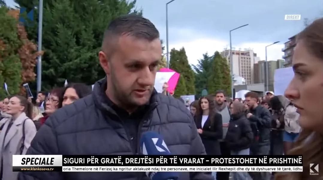 Vëllai i Donjeta Pajazitaj pjesë e protestës, kritikon institucionet që s’i dolën në ndihmë Arlinda Zekajt