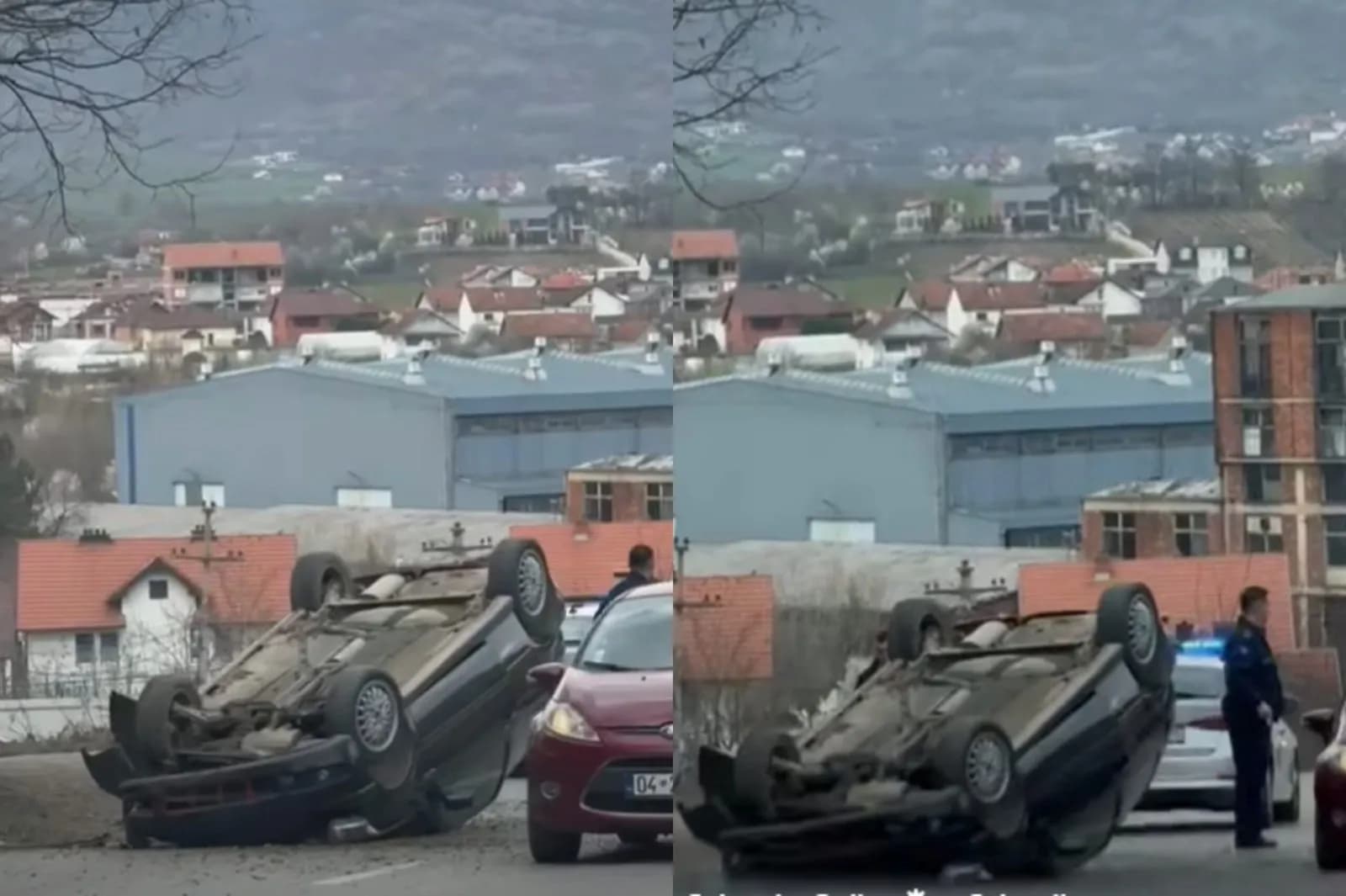 Aksident trafiku në Suharekë, rrotullohet vetura