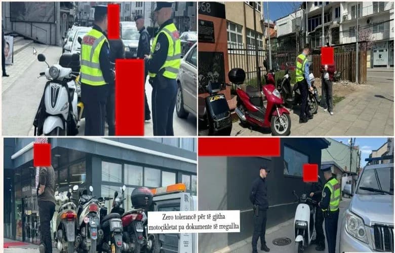 Policia me aksion kundër motoçikletave në Gjilan