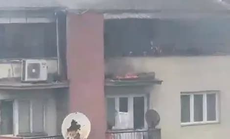 Digjet një banesë në Prishtinë