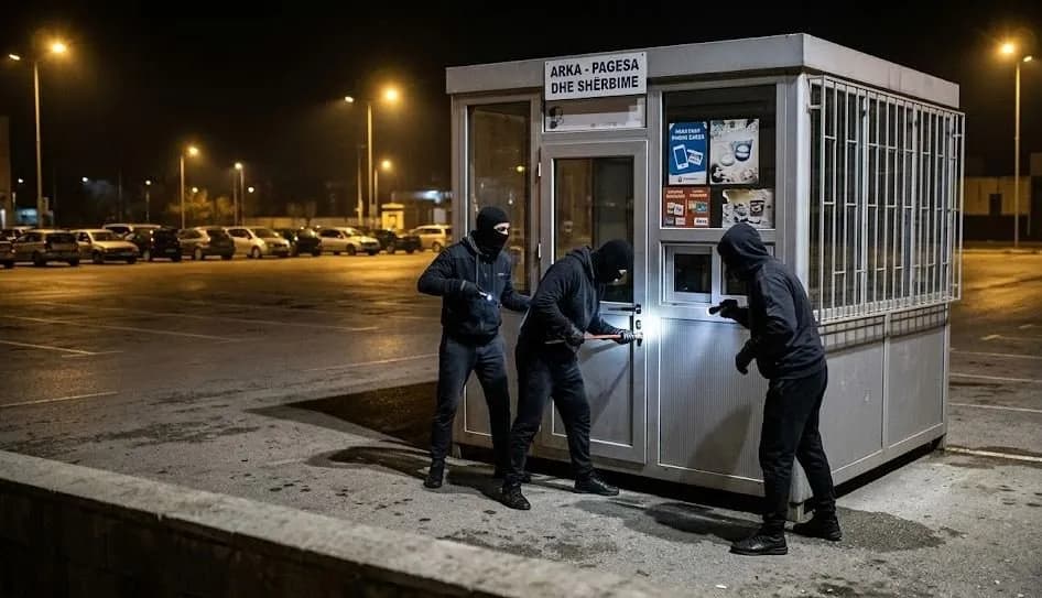 Hajnat vjedhin një parking në Prishtinë