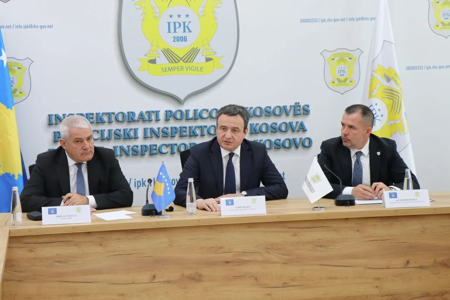 Kurti në IPK: Polici më e pastër, shtet më i drejtë!