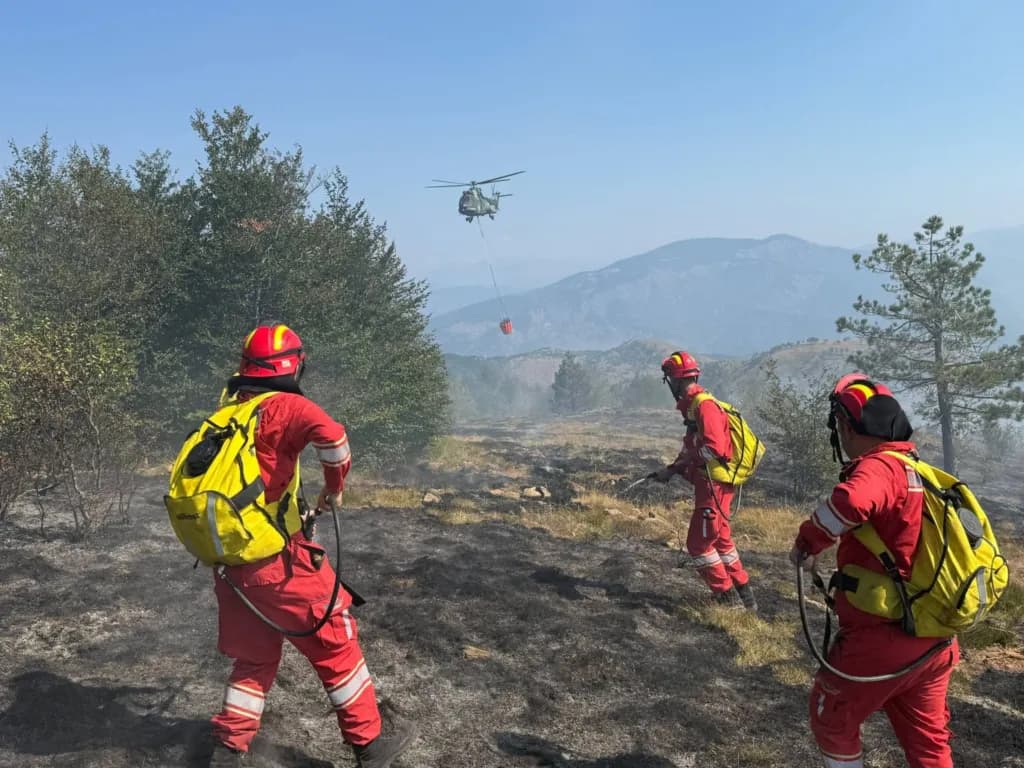 Zjarret në Shqipëri: 24 vatra të regjistruara, katër shtëpi digjen në Pukë
