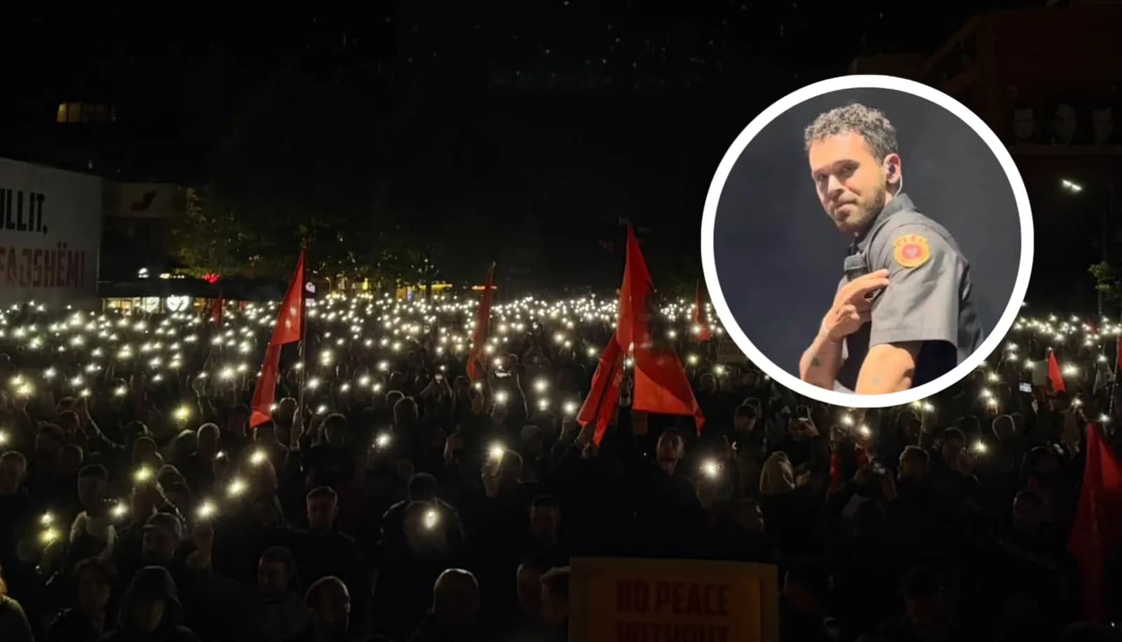 Ylli Limani mysafir në natën e tetë të protestës “Jo në emrin tim”, flasin Leonora Jakupi dhe Resul Sinani