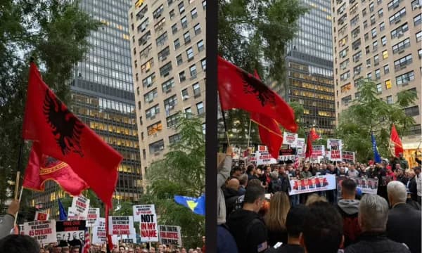 “Liri për çlirimtarët”, shqiptarët në New York protestojnë për katërshen e UÇK-së