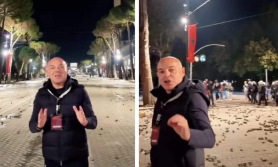 Pamjet më të reja nga sheshi afër Kryeministrisë