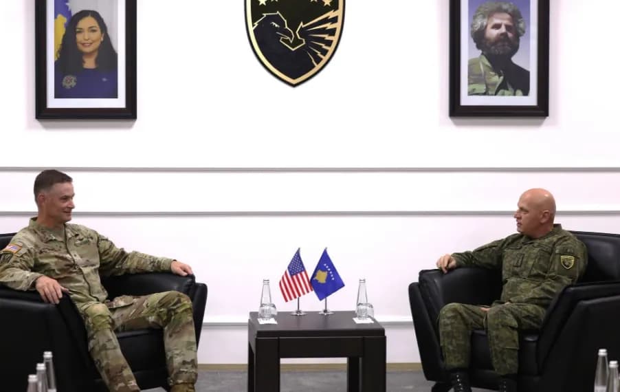 Jashari takon gjeneralin amerikan Lampe, diskutohet avancimi i partneritetit mes FSK-së dhe Gardës së Ajovës