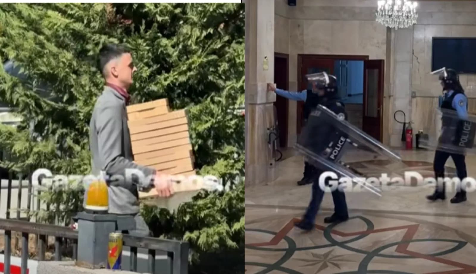 Blindohet me policë nga brenda Kuvendi, deputetët e VV-së detyrohen të porosisin pica nga jashtë