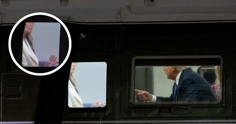 Moment tensionues i Trump dhe Melanias, publikohen pamje të kapura brenda helikopterit