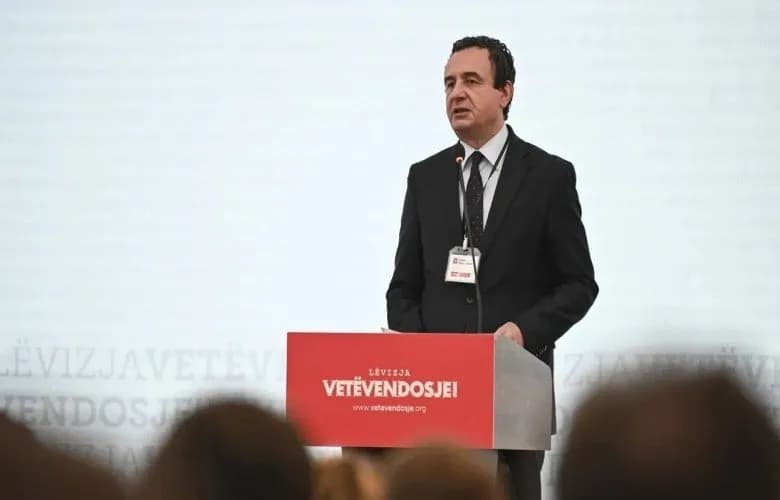 Kurti sot mban konferencë për media në selinë e VV-së