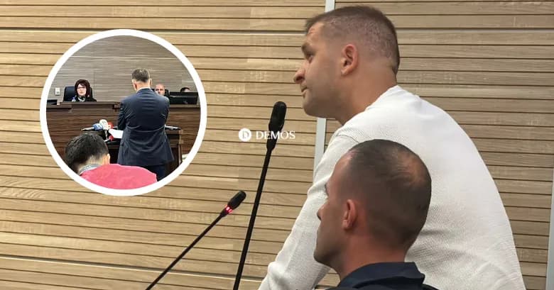 Momenti i vrasjes, Naim Murseli i drejtohet me pyetje mjekut ligjor: A e vërteton që e kam mbajtë për dore gruan time?