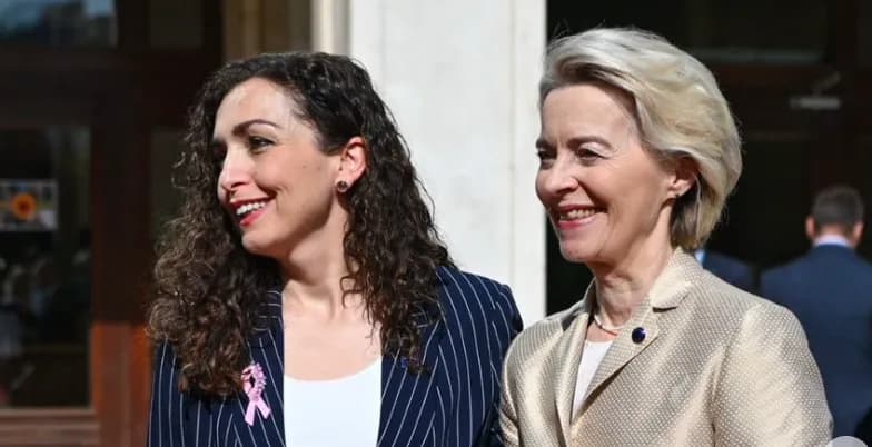 Përfundon vizita e Von der Leyen në Prishtinë, niset drejt Shkupit