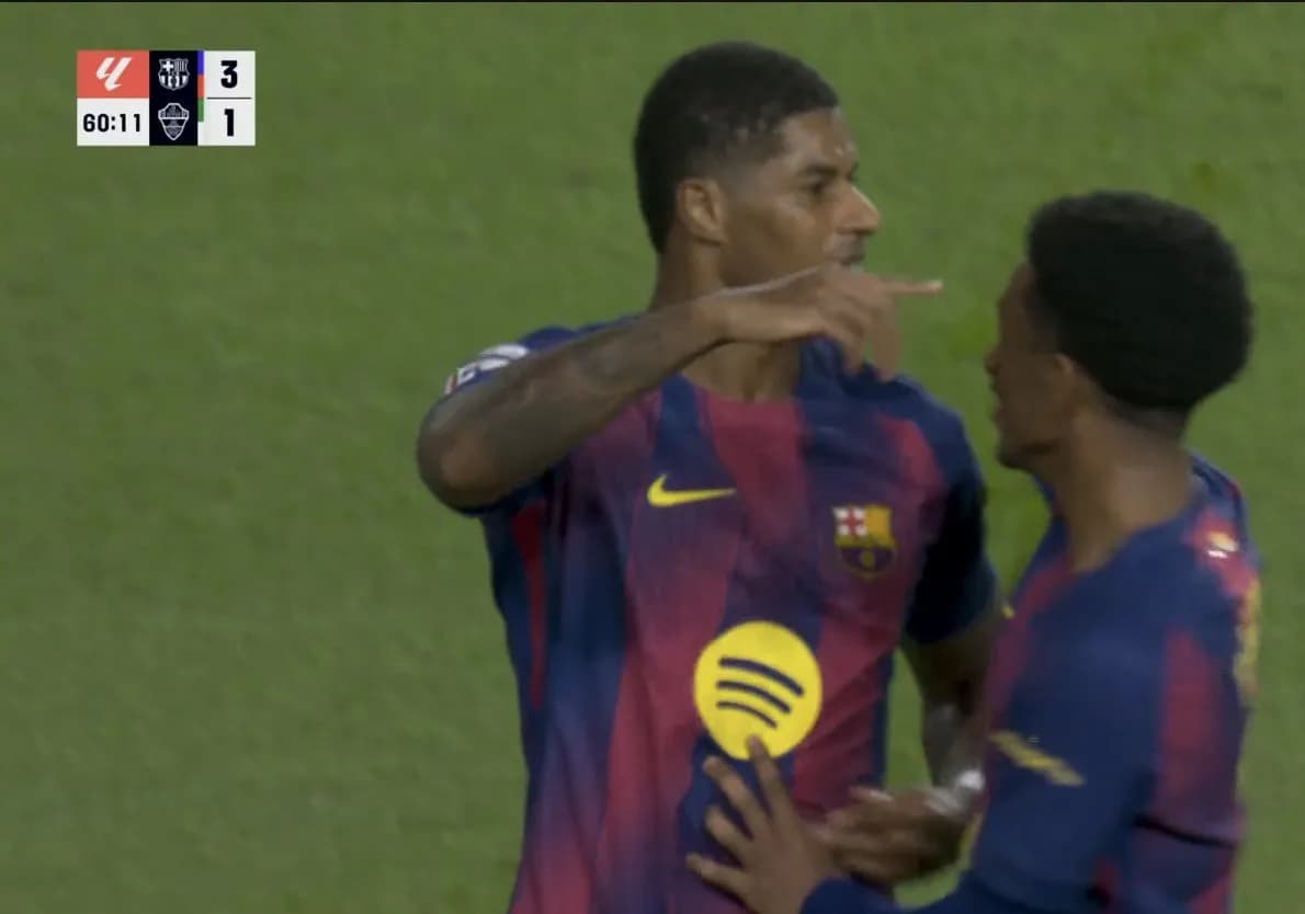 Rashford shënon gol të bukur, Barça afër fitores ndaj Elches