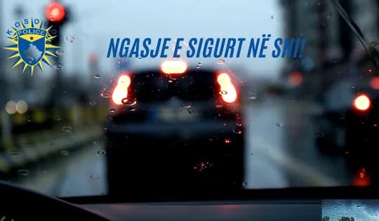Reshjet e shiut, Policia apelon për kujdes të shtuar në këto rrugë