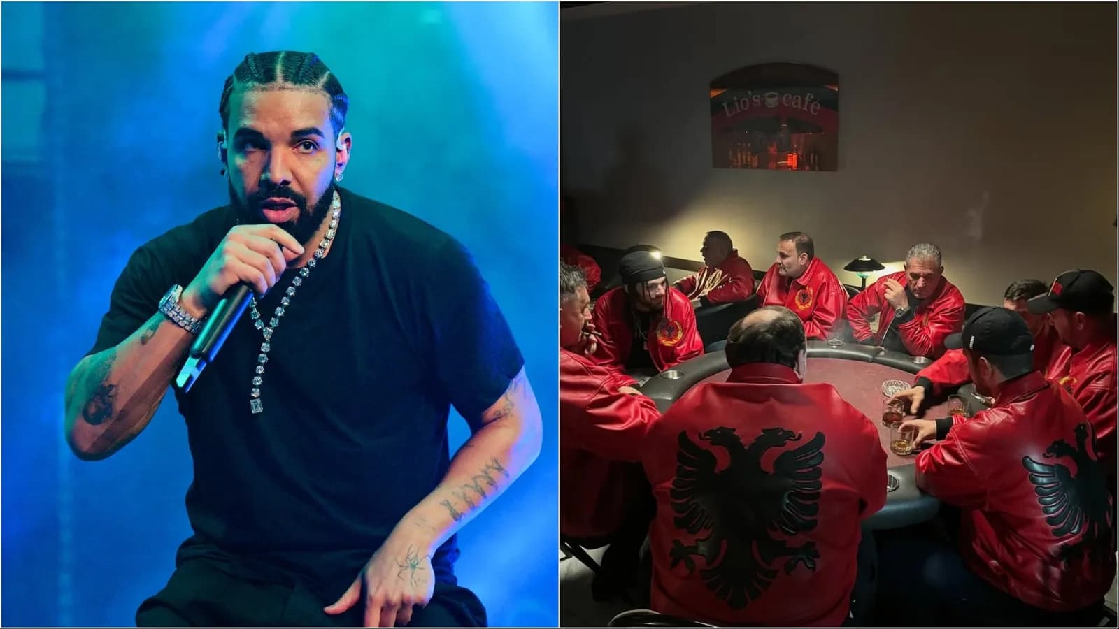 Të veshur kuq e zi dhe me shqiponjë në shpinë – Çka po paralajmëron Drake me postimin e fundit