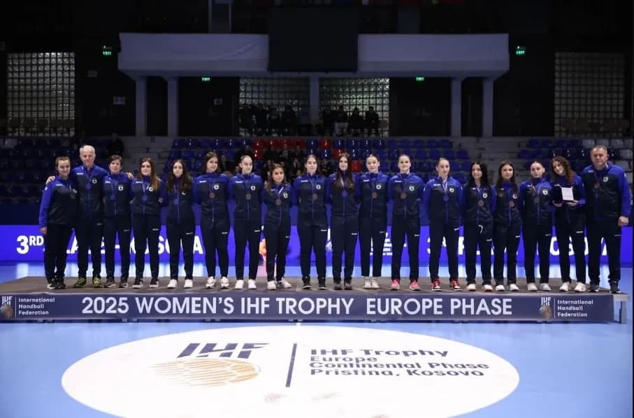Hendboll, Kosova renditet e treta në IHF Trophy për zonën evropiane