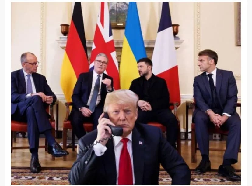 Merzi, Macroni e Starmeri bisedojnë me Trumpin në telefon rreth Ukrainës