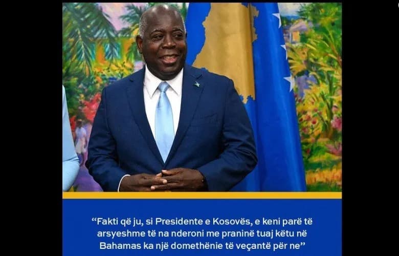 Vetëm një ditë pas njohjes, Osmani publikon deklaratën e kryeministrit të Bahameve për Kosovën