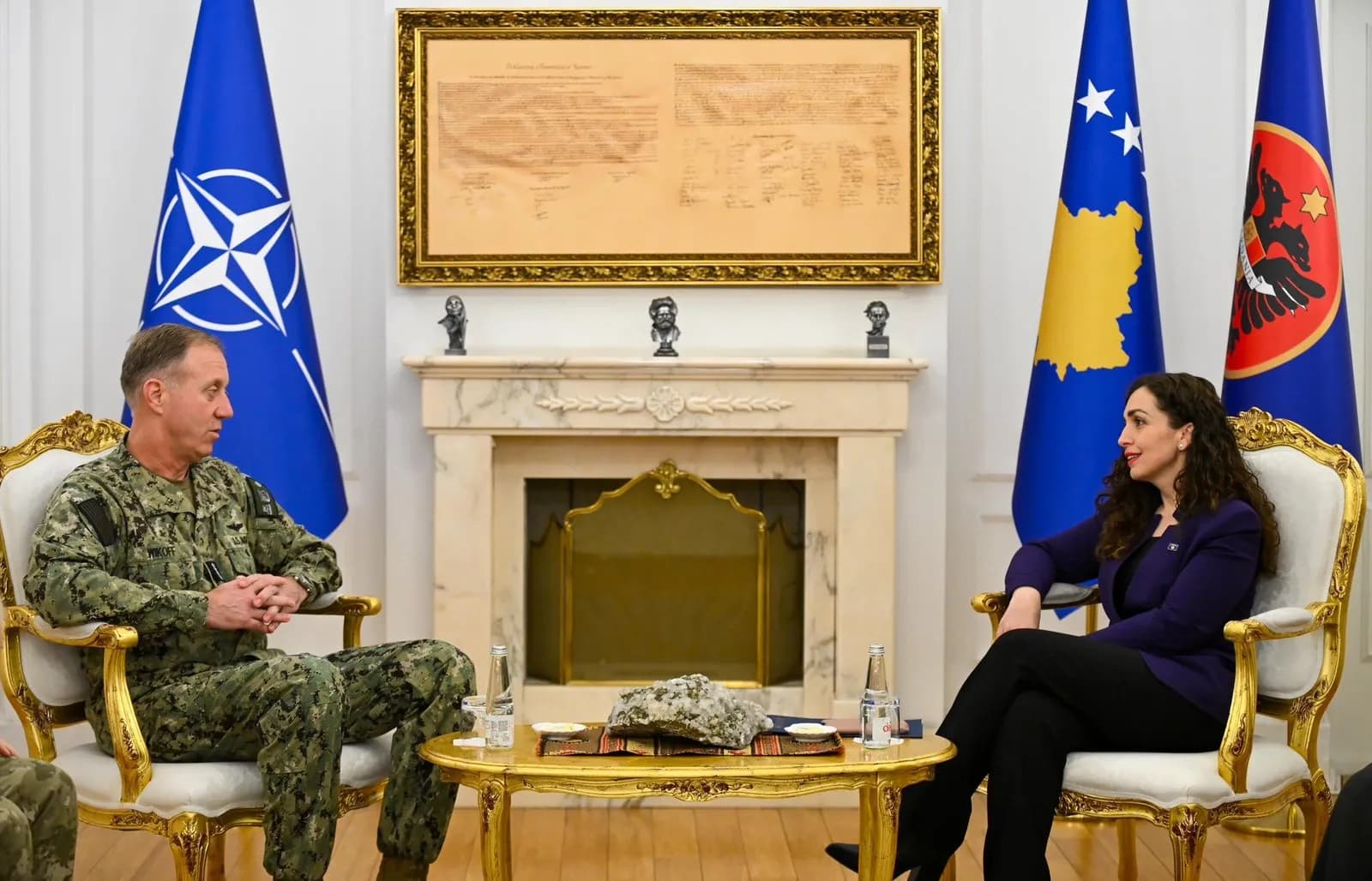 Osmani pret në takim Admiralin Wikoff: Mirënjohje për angazhimin e NATO-s