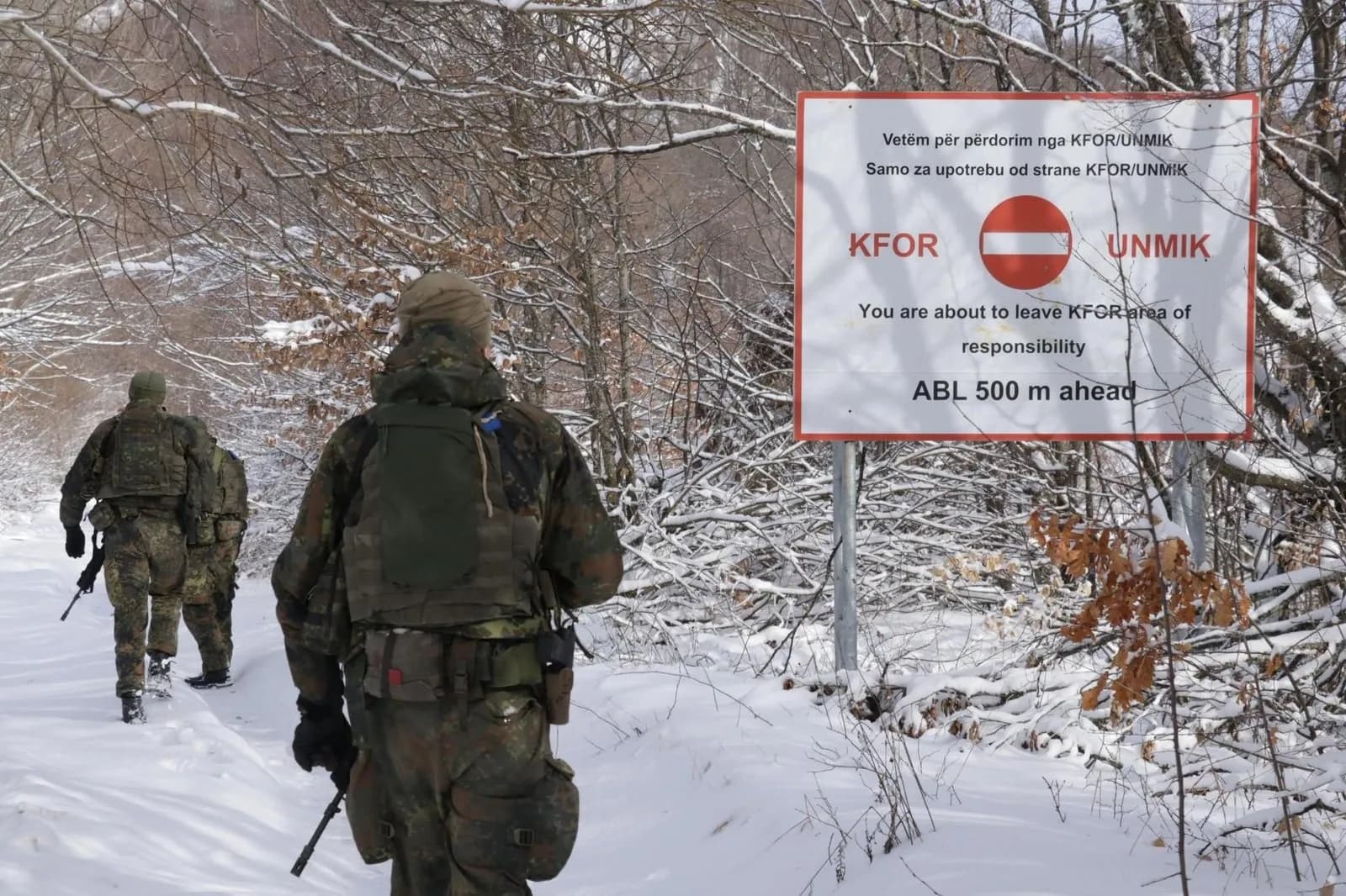 Ushtarët gjermanë të KFOR-it patrullojnë në veri të Kosovës