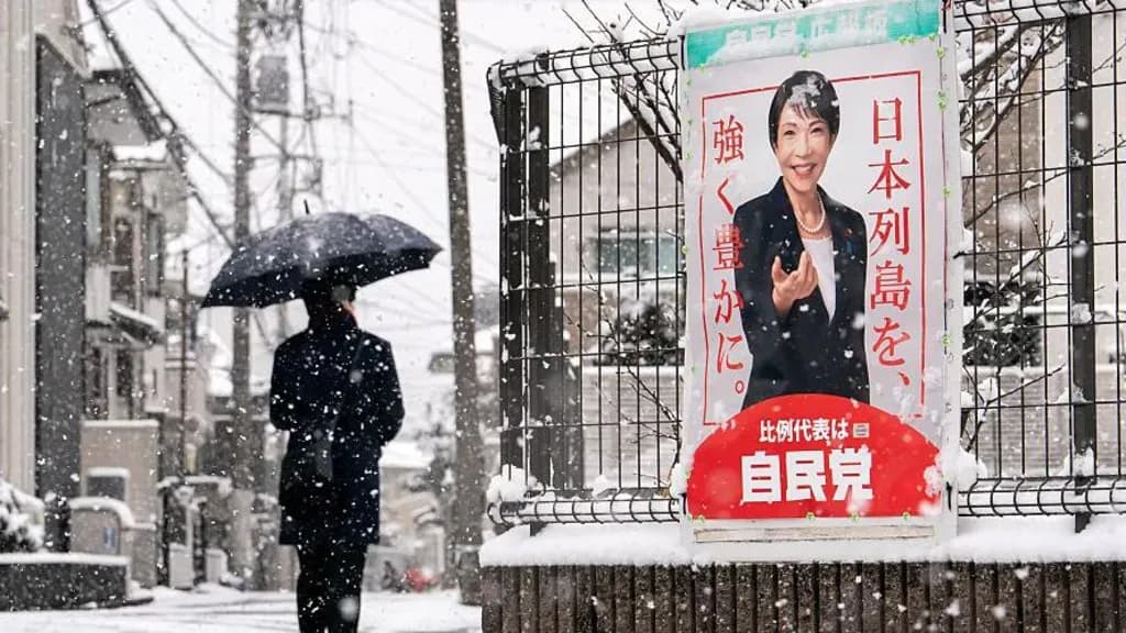 Japonezët përballen me borën për të votuar në zgjedhjet e parakohshme
