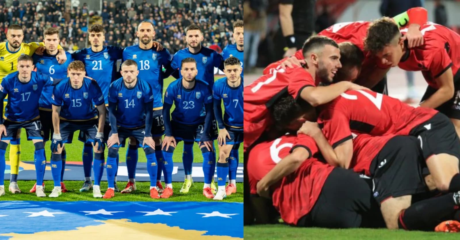 Kë favorizojnë bastet, këto janë kuotat e Shqipërisë dhe Kosovës në play-off