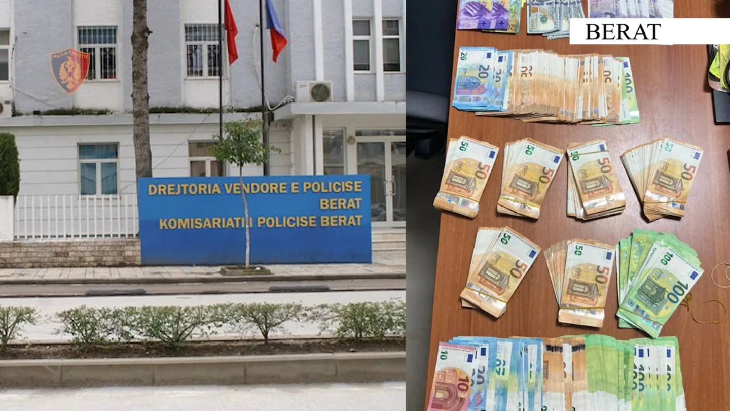 Konfiskohen mbi 50 mijë euro në Berat, në pranga 67 vjeçari