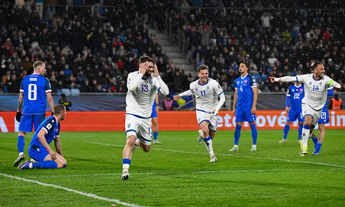 Reuters: Kosova e mposht Sllovakinë dhe siguron finalen e play-off-it në shtëpi kundër Turqisë