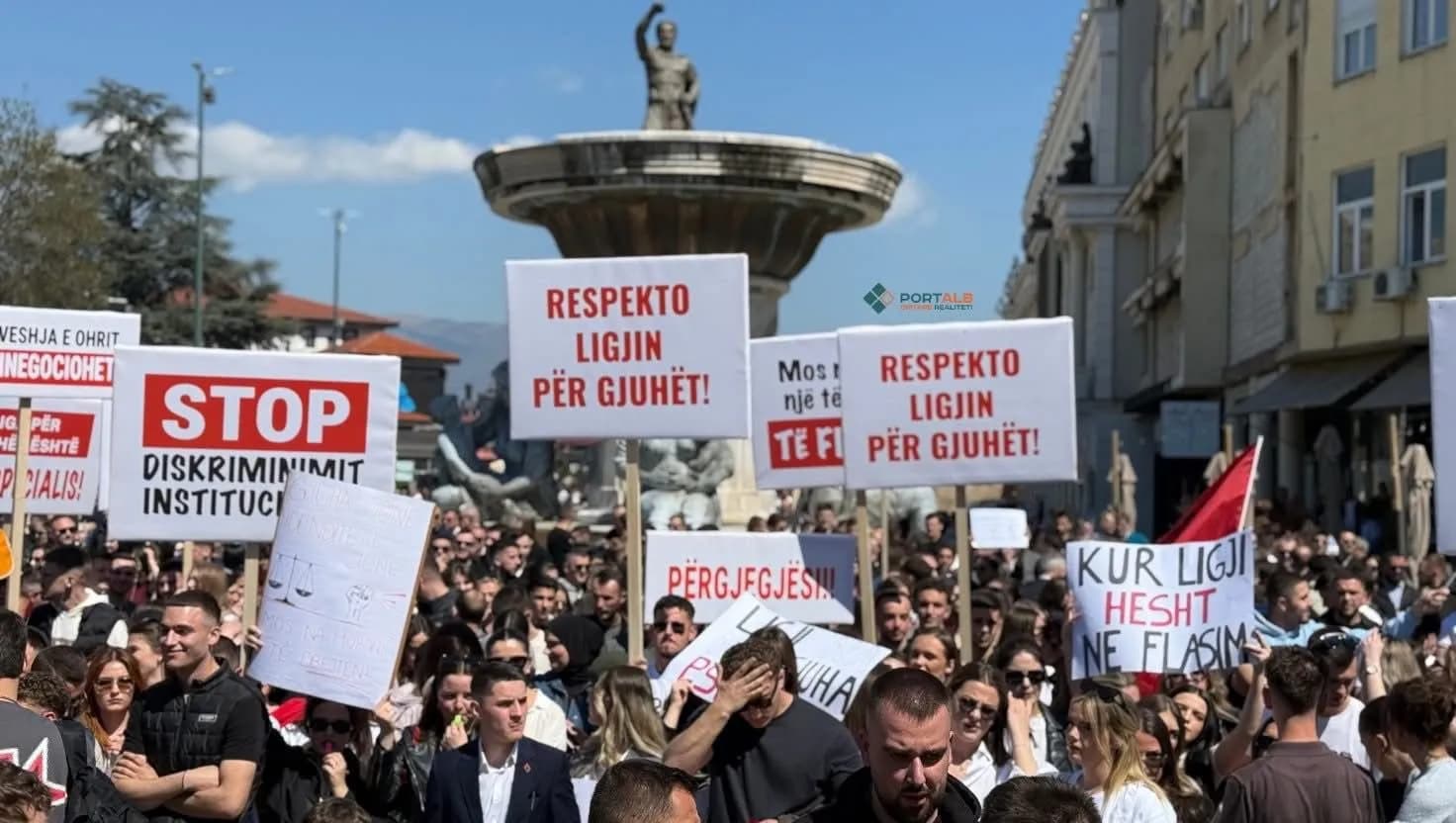 PDK mbështetë protestën e studentëve shqiptarë në Maqedoninë e Veriut