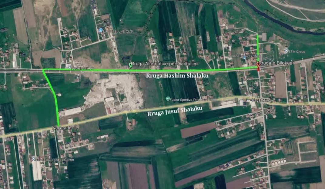 Mbyllet përkohësisht një rrugë në Obiliq, shkak punimet hekurudhore