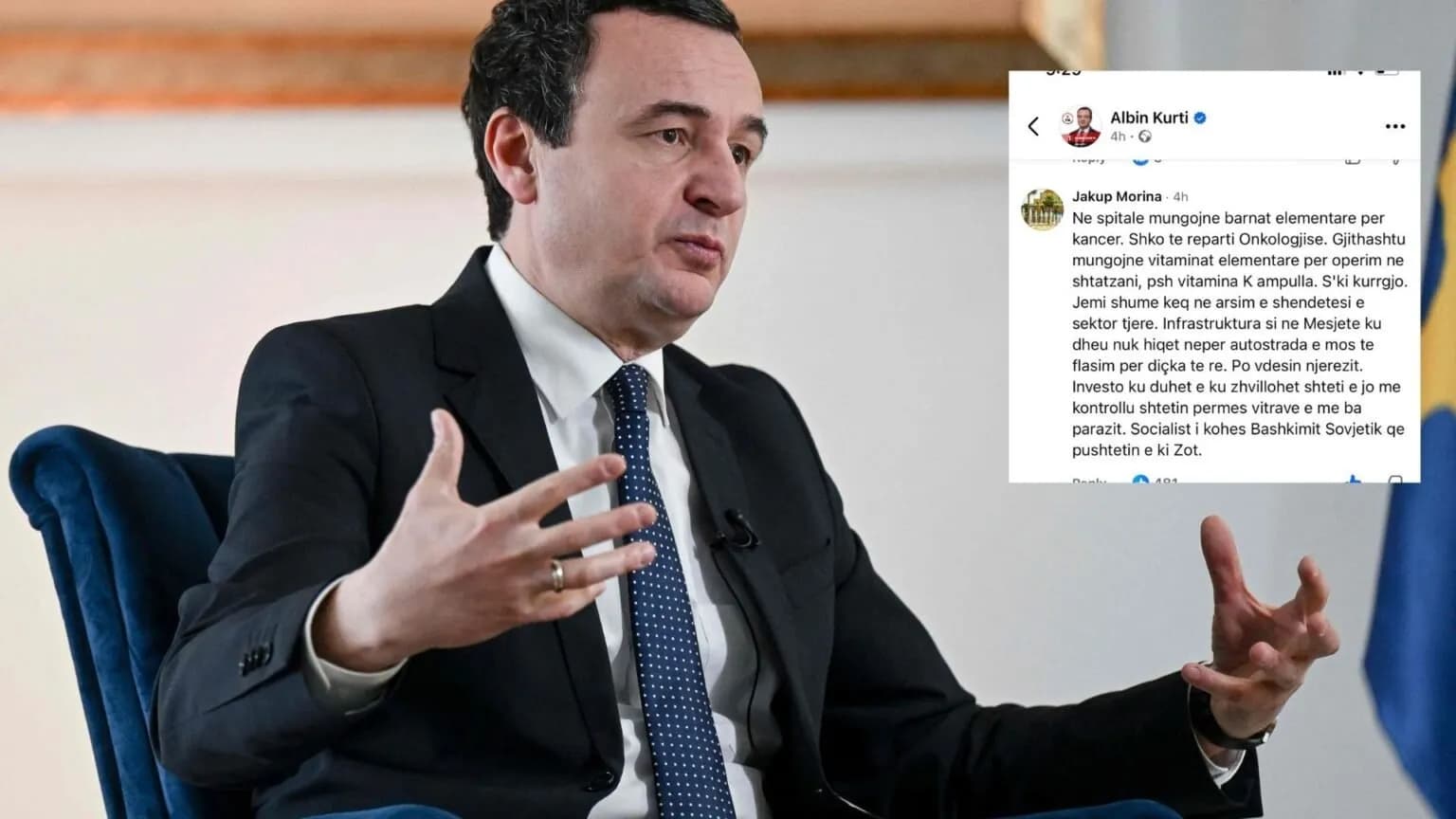 “Në spitale mungojnë barnat për kancer”, “Me pare tona po blen vota” – Qytetarëi i reagojnë ashpër Albin Kurtit për 2 milionë eurot e mërgatës