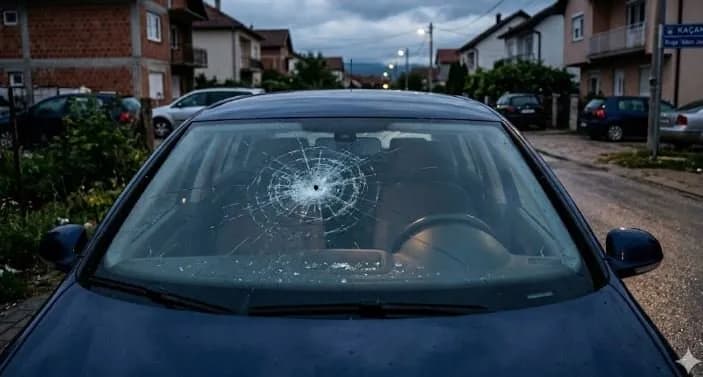 Predha e armës dëmton xhamin e veturës së një gruaje në Kaçanik