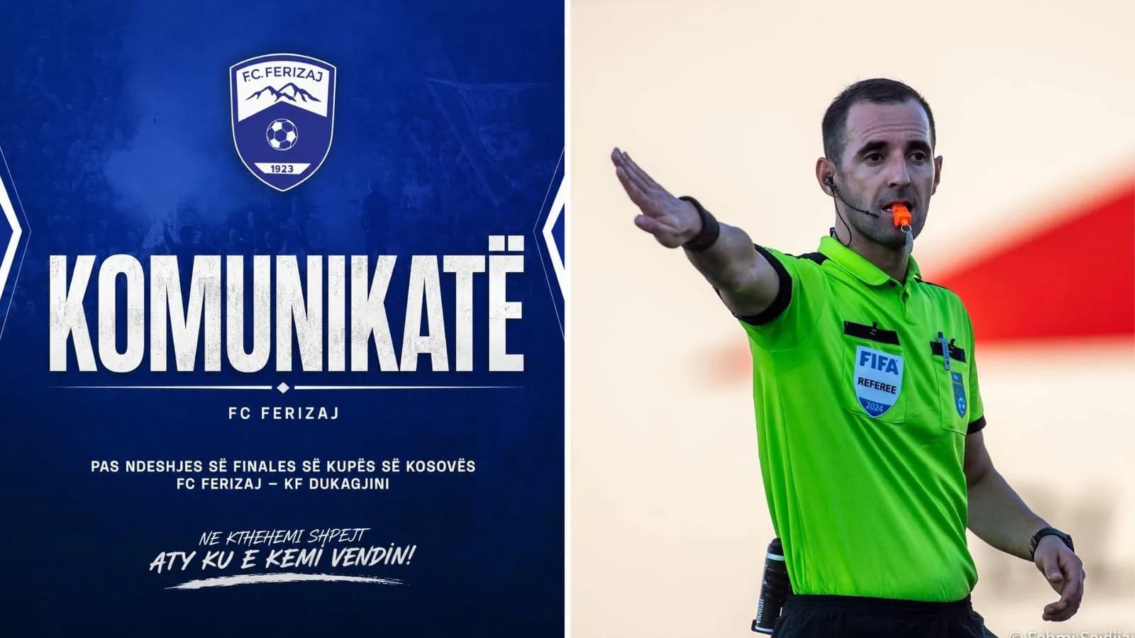 Skuadra e Ferizajt reagon ashpër: Genc Nuza nuk na la të fitojmë finalen e Kupës!