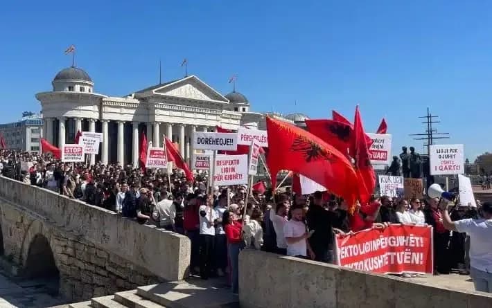Nesër mbahet protestë në përkrahje të studentëve shqiptarë në Maqedoni