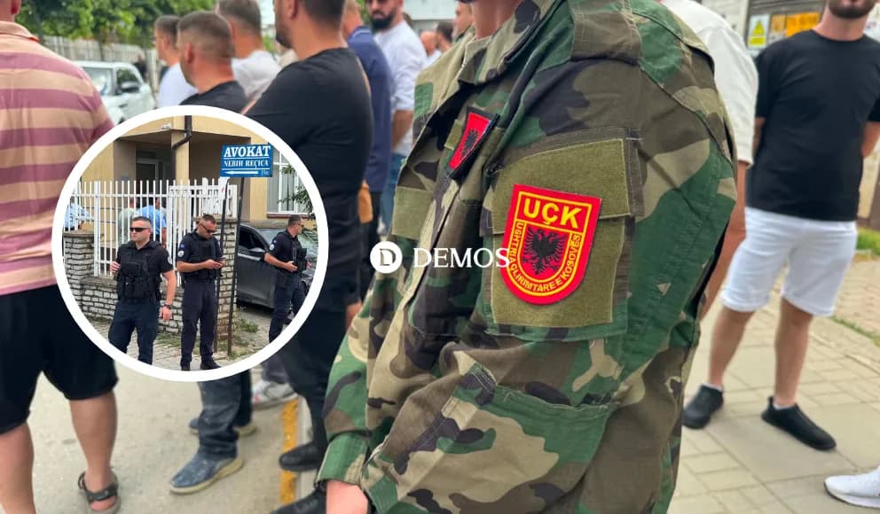Qytetarë të shumtë protestojnë në mbështetje të ish-ushtarit të UÇK-së, pas përleshjes me disa të dyshuar që erdhën nga serbia